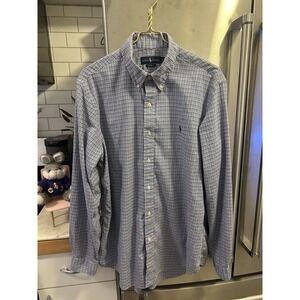 Ralph Lauren Classic Fit Size Large 100% Cotton Button Down Shirt Spring/summer